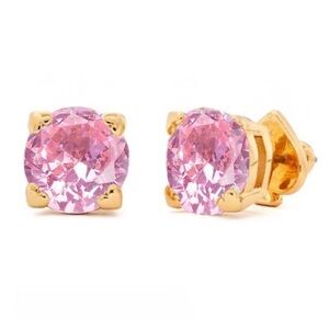 KATE SPADE • Brilliant Pink Crystal Heart Earrings